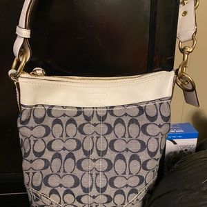 Coach denim crossbody